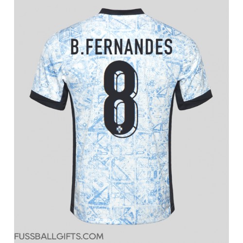 Portugal Bruno Fernandes #8 Fußballbekleidung Auswärtstrikot EM 2024 Kurzarm
